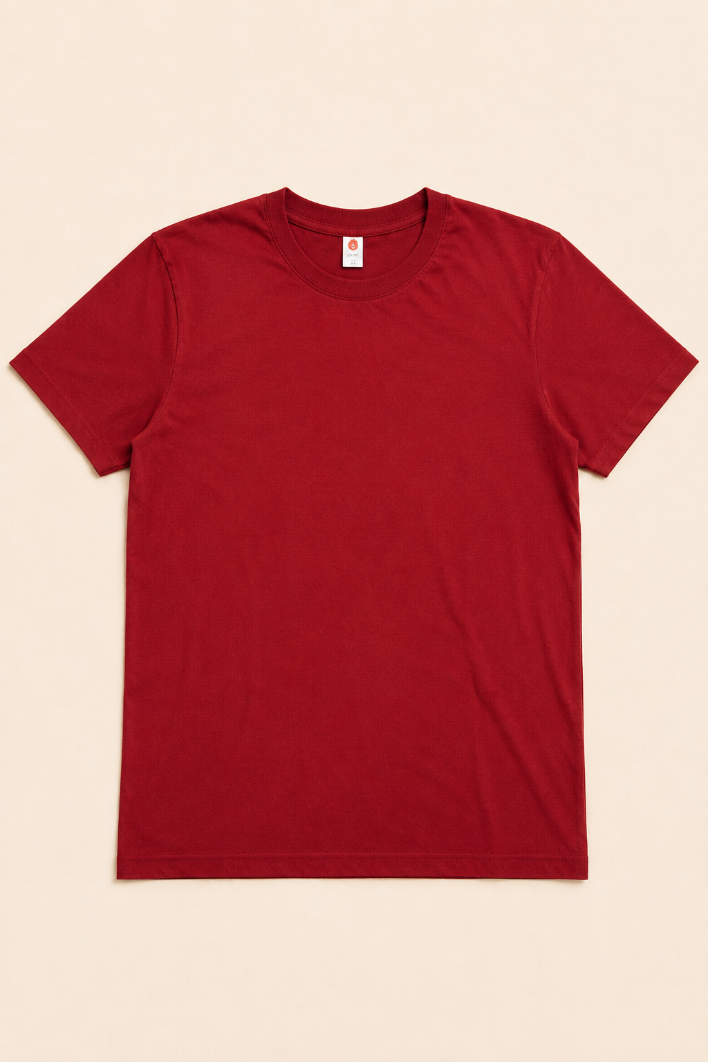 T-Shirt Bordeaux Homme 100% Coton – T-Shirt Basique Premium ALDIZ