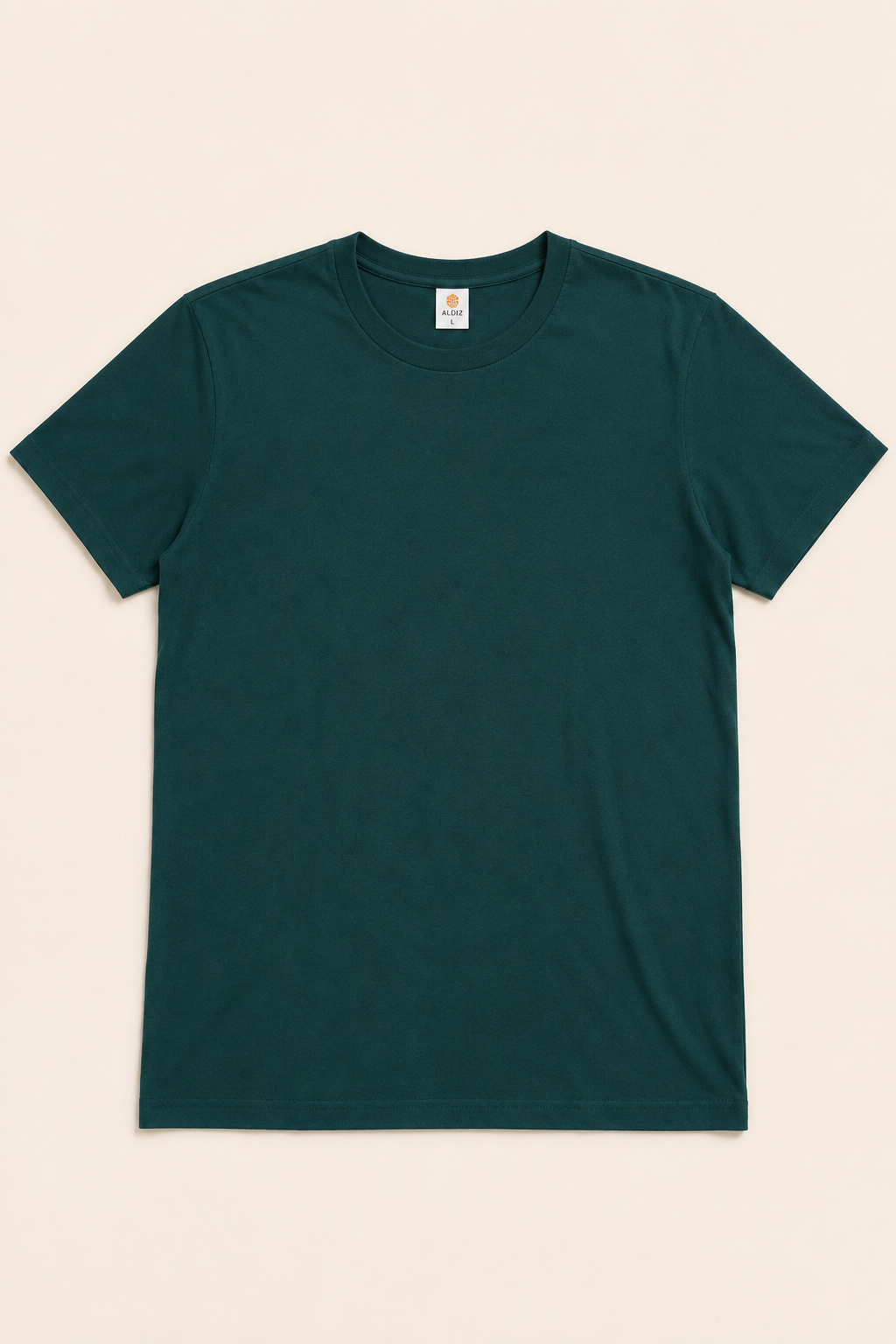 T-Shirt Vert Foncé Homme 100% Coton – T-Shirt Basique Premium ALDIZ