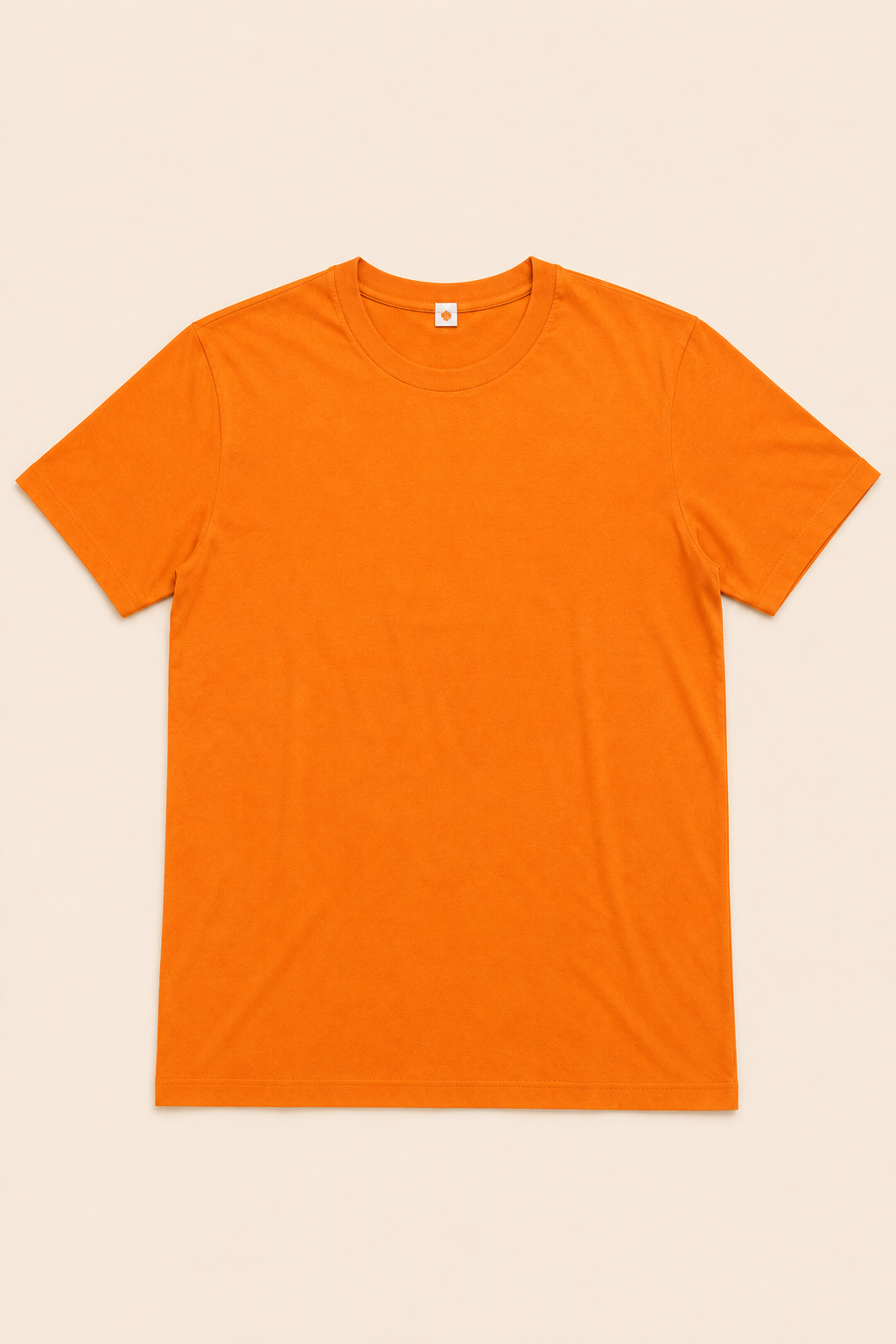 T-Shirt Orange Homme 100% Coton – T-Shirt Basique Premium ALDIZ
